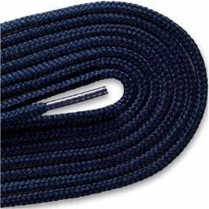 Thin Round Fashion Dress 1/8" Laces - Navy Blue (2 Pair Pack) Shoelaces