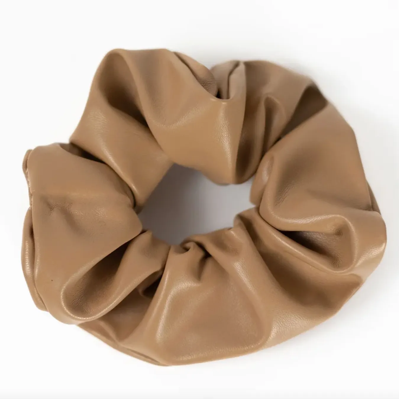 Vegan Leather Scrunchies