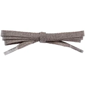 Waxed Cotton 1/4" Flat Dress Laces 1/4"- Taupe (2 Pair Pack) Shoelaces