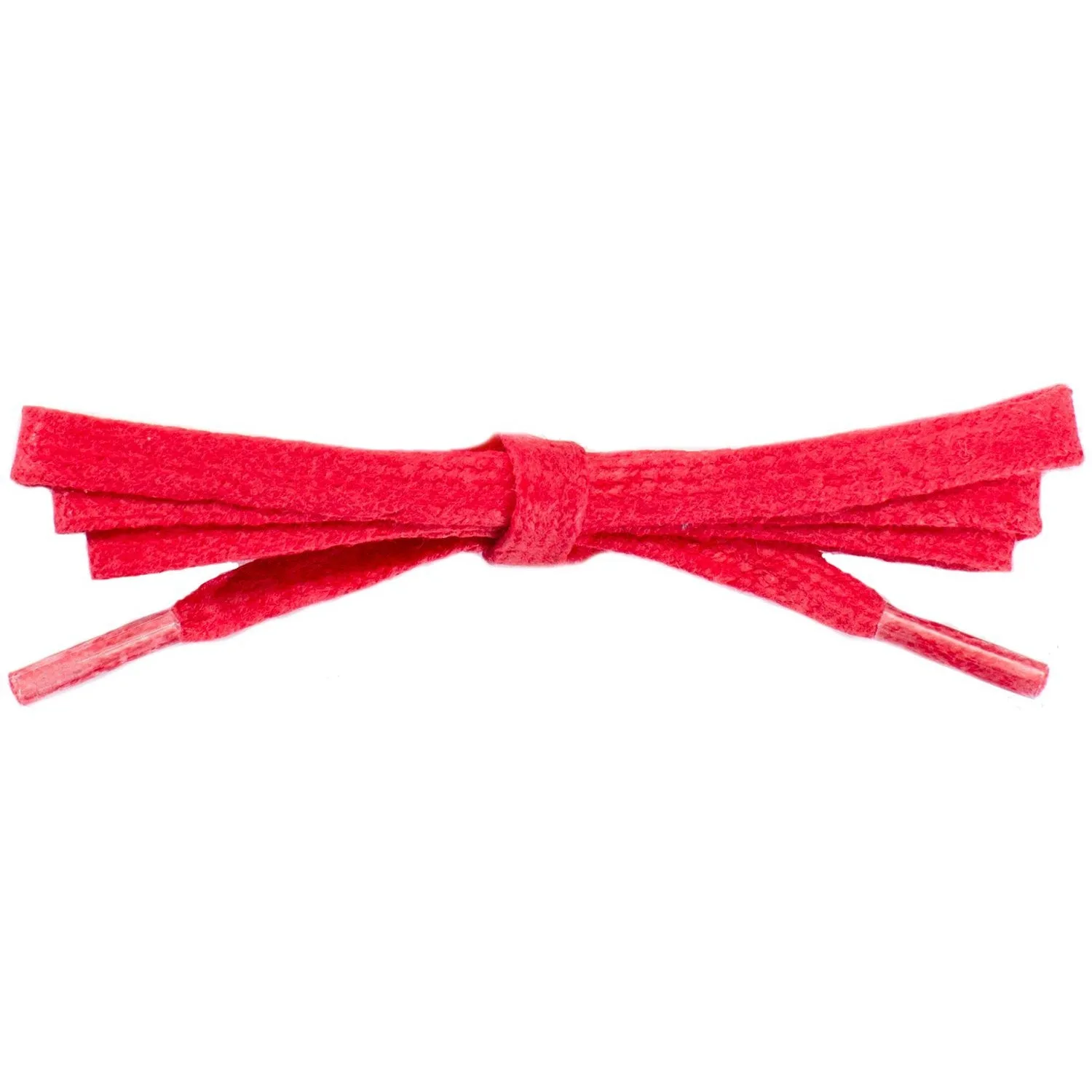 Waxed Cotton 1/4" Flat Dress Laces - Red (2 Pair Pack) Shoelaces