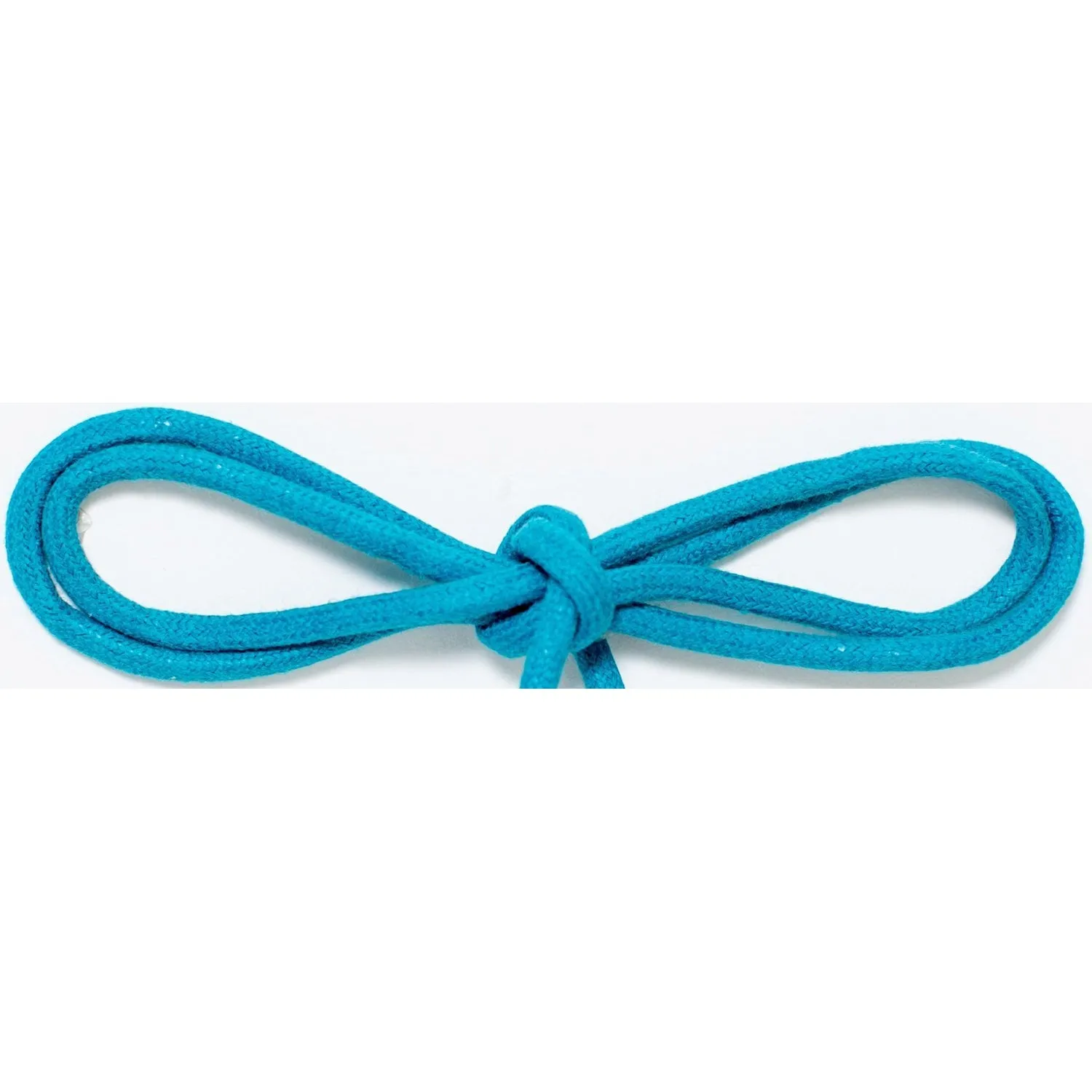 Waxed Cotton Thin Round 1/8" Dress Laces - Turquoise (2 Pair Pack) Shoelaces