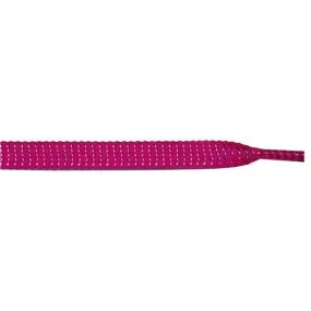 Wholesale Glitter Flat 3/8" - Hot Pink (12 Pair Pack) Shoelaces