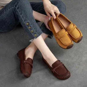 Women Retro Minimalist Casual Leather Loafers