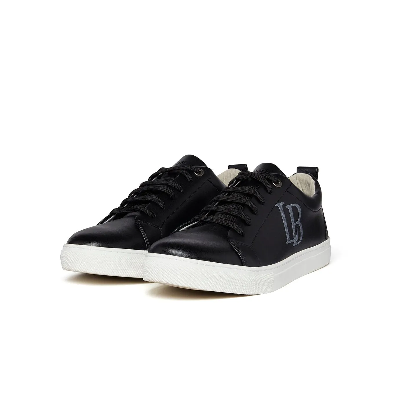 Women's Apple Leather Vegan Sneakers | Black