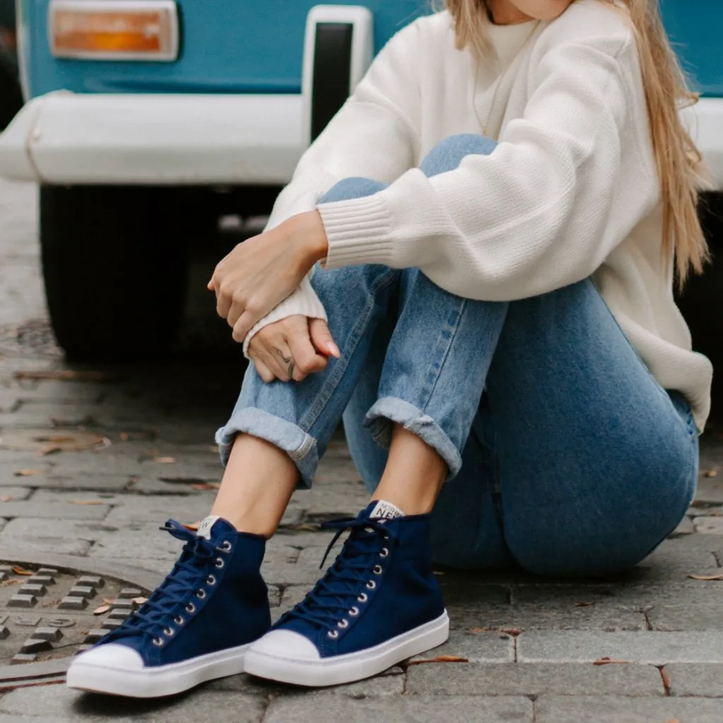 Women's Classic High Top | Navy x White