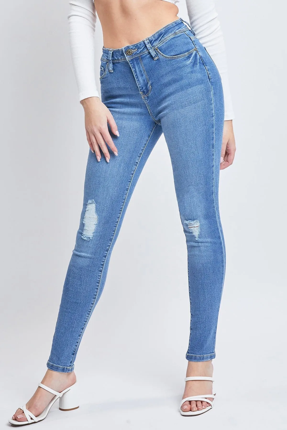 Women's Essential Sustainable Distressed Skinny Jeans