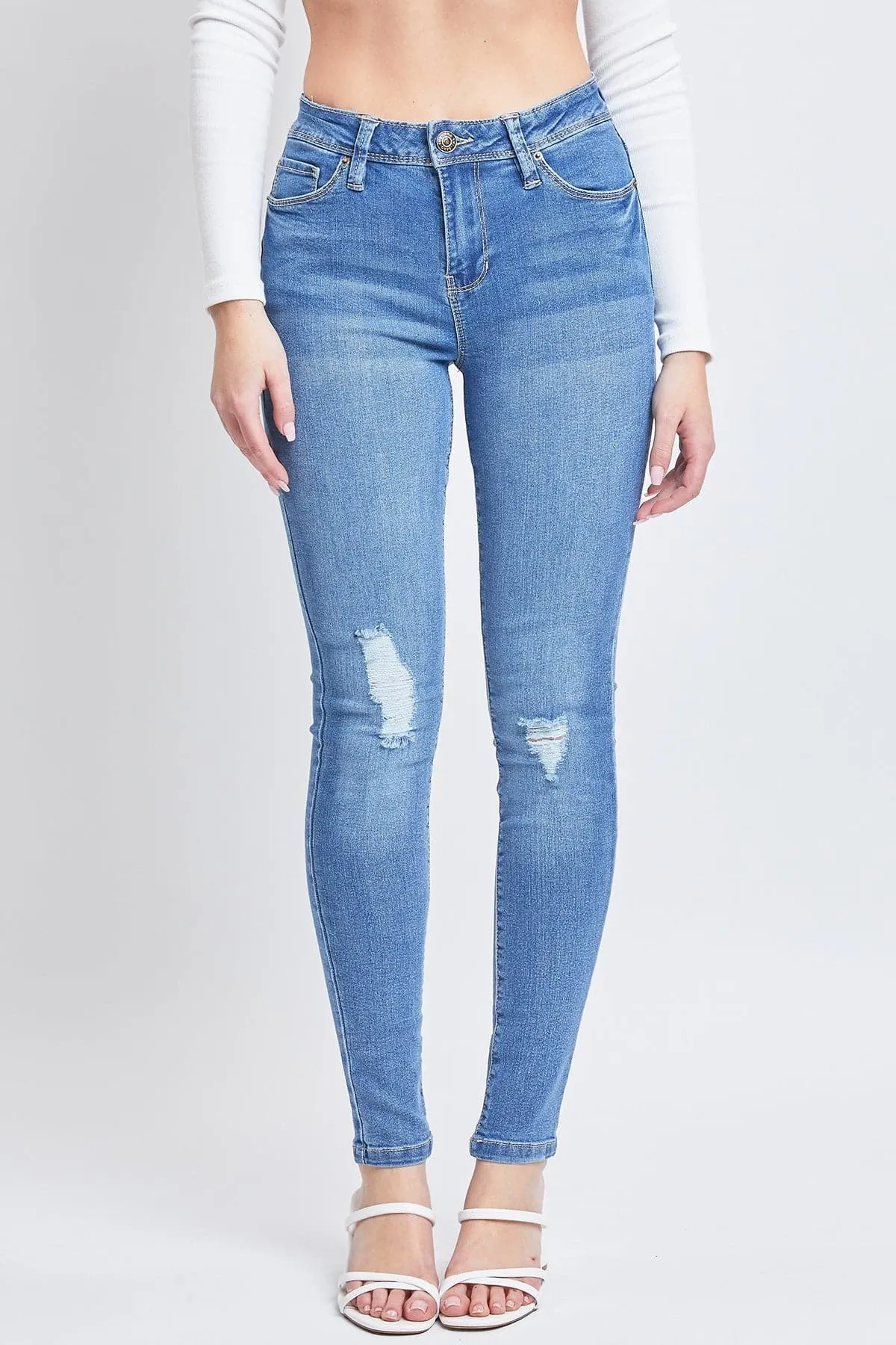 Women's Essential Sustainable Distressed Skinny Jeans