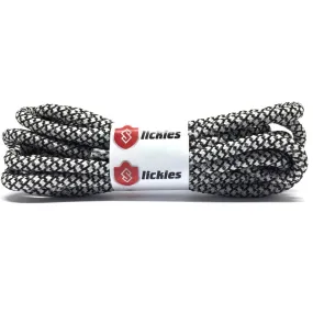 Yeezy Laces 3M Reflective Rope Laces V2 - ZEBRA Laces Black / White