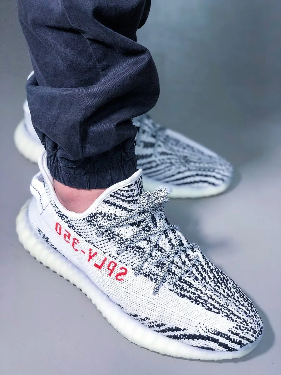 Yeezy Laces 3M Reflective Rope Laces V2 - ZEBRA Laces Black / White