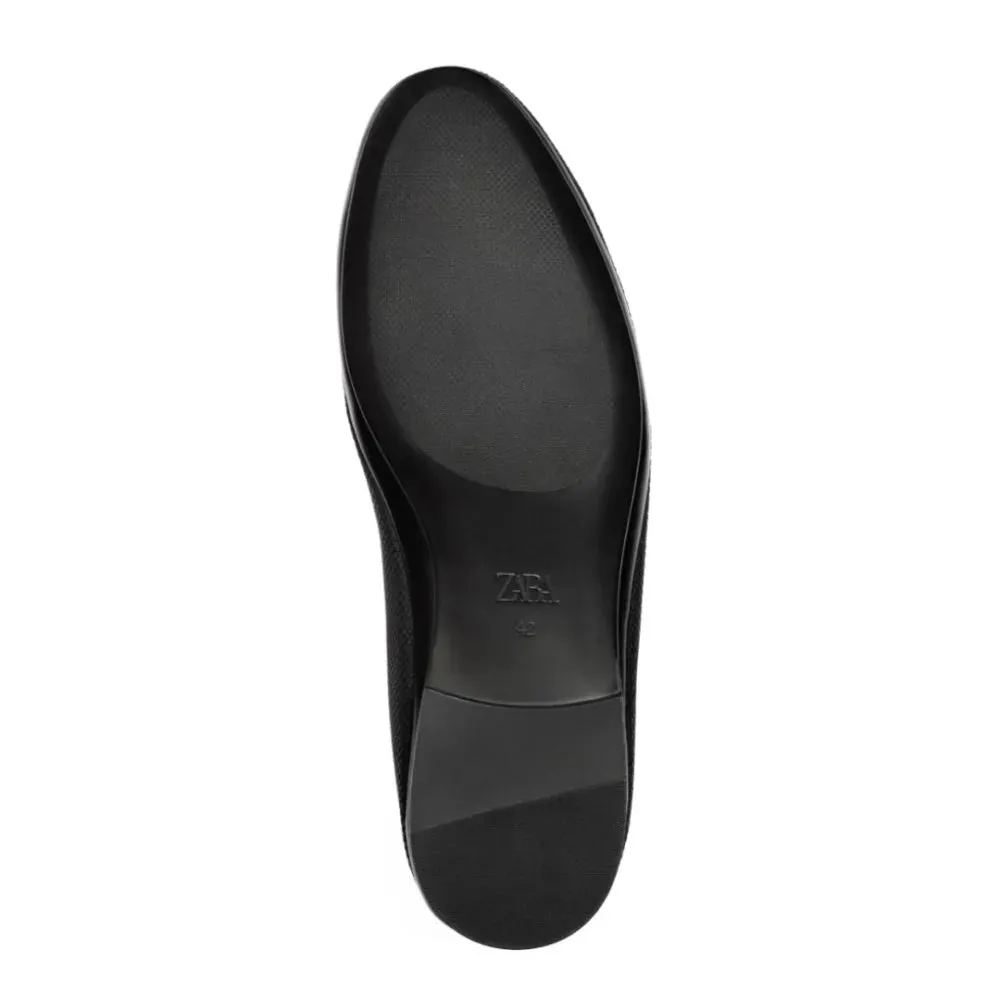 ZARA LEATHER FINISH LOAFERS 2605-920-040-BLK