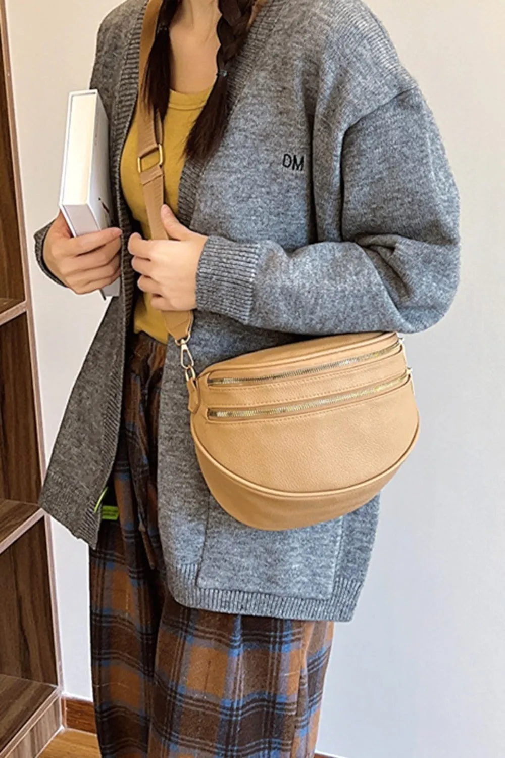 Zenana Vegan Leather Multi-Pocket Crossbody Bag | Sustainable & Stylish Women's Handbag